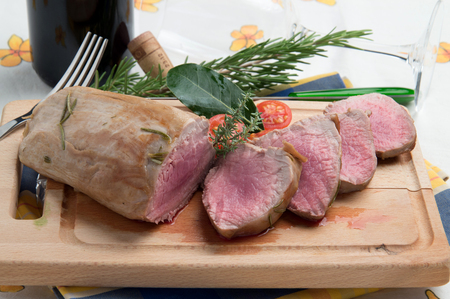 Roasted beef filletの写真素材