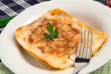 Lasagne - italian pastaの写真素材