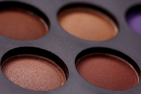 Make-up Colorful Eyes Shadow Palette. Closeup.の写真素材