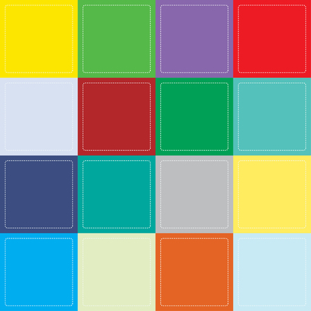 colorful square boxesのイラスト素材
