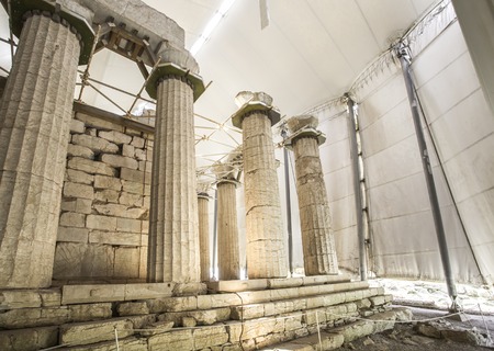 Temple of Apollo Epicurius, Argolida, Greeceの写真素材