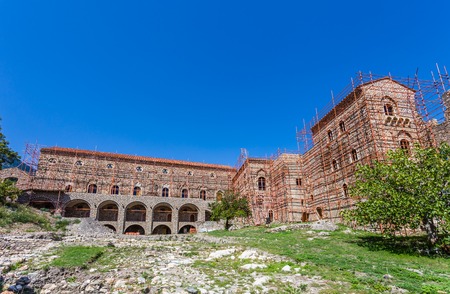 Byzantine city of Mystras, Peloponnes, Greeceの写真素材