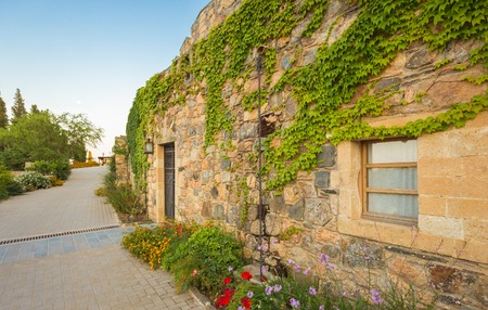 medieval Greek village near Monemvasiaの写真素材