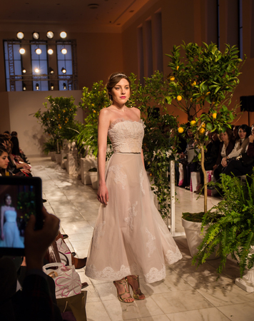 Fashion show, Zappion, Athens, Greece, 11 January 2015のeditorial素材