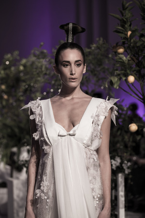 Fashion show, Zappion, Athens, Greece, 11 January 2015のeditorial素材