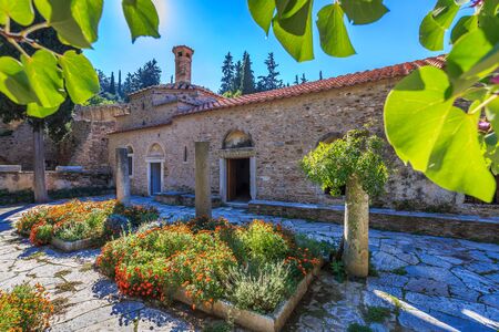 old byzantine monastery in Kaisariani, Athens, Greece