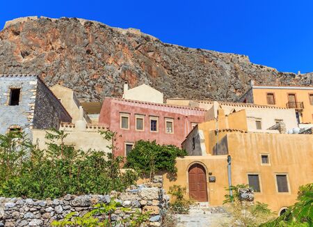 Monemvasia the medieval town in Peloponnese, Greeceの写真素材