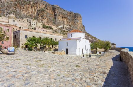 Monemvasia the medieval town in Peloponnese, Greeceの写真素材