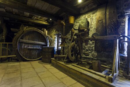 inside the Grand Meteoro monastery, Kalamabakaの写真素材