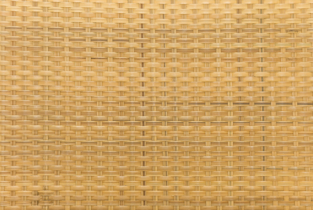 bamboo yellow textured straw backgroundの写真素材