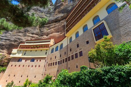 Mega Spileo or Monastery of the Great Cavern near Kalavritaの写真素材