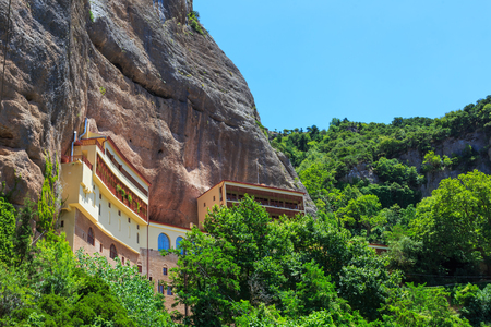 Mega Spileo or Monastery of the Great Cavern near Kalavritaの写真素材