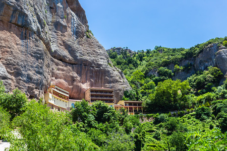 Mega Spileo or Monastery of the Great Cavern near Kalavritaの写真素材