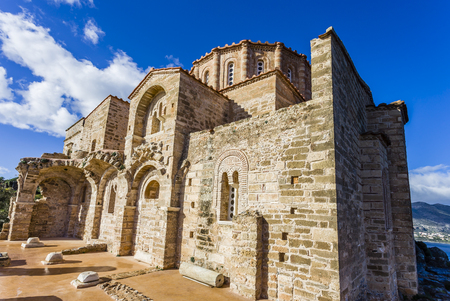 church of Panagia Odigitria in Byzantine town of Monemvasia, Greece.の写真素材