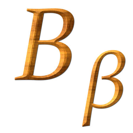 Greek alphabet wooden texture, Bitaの写真素材