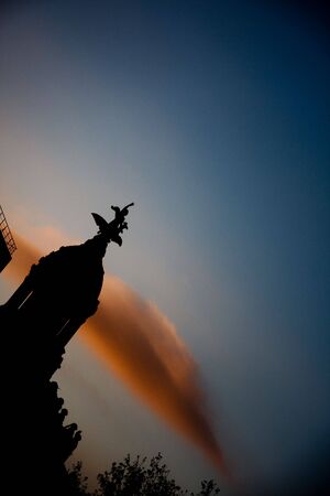 tower sunsetの写真素材