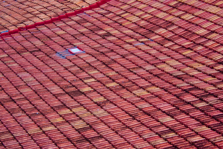 Tile roof with lonely window, Santa Clara, Cuba