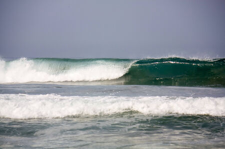 Wave forming tube at Zicatela Mexican Pipeline Puerto Escondido Mexicoの写真素材