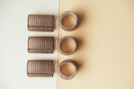 Horizontal Alignment Of Curling Devices Creates Harmonious And Inviting Morning Grooming Scene