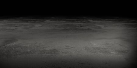 Grey grunge textured floor with dark lighting and empty space for your content 3d illustration...