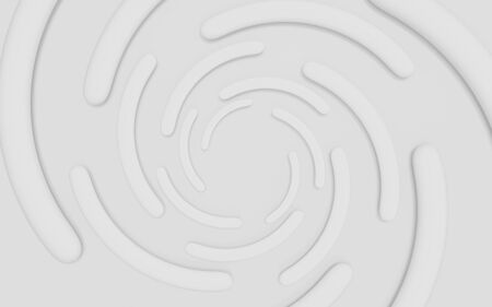White 3d spiral shape, abstract digital modern futuristic background pattern