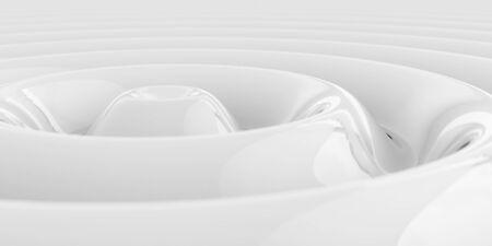 white architecture liquid wave surface reflections modern technology background bright lightingの写真素材