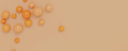 orange balls abstract background modern design with copy space to add your content on orange...