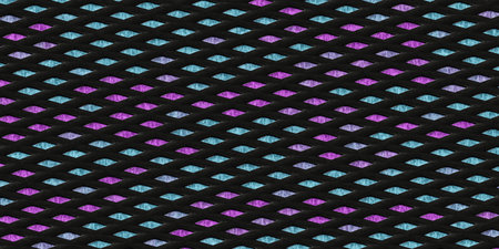 neon lights pattern geometric texture 3d render illustration