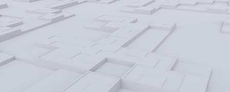 abtract white technology design background 3d render illustration