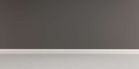 dark wall white floor modern studio background 3d render illustration