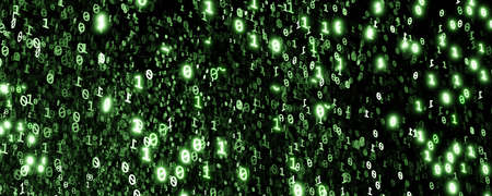abstract green technology background 3d render illustrationの写真素材