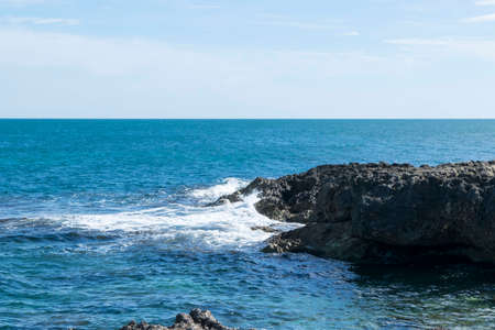 Special wave in the blue seaの写真素材