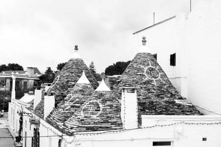 The black and white trulliの写真素材