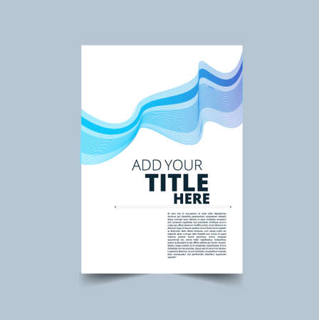 Vector design for Cover Report Annual Flyer Poster in A4 sizeの写真素材