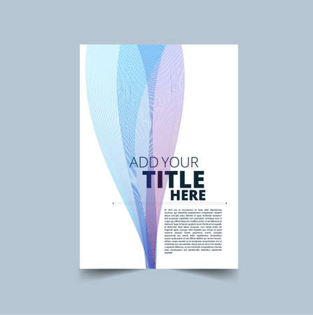 Vector design for Cover Report Annual Flyer Poster in A4 sizeのイラスト素材