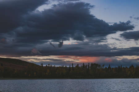 The storm is commingの写真素材
