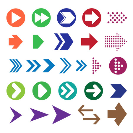 Vector illustration of arrow iconsのイラスト素材