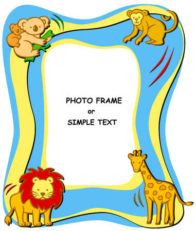 Photo or text frameのイラスト素材