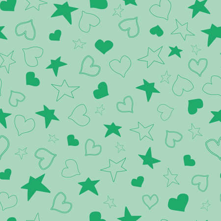Vector jade yearts and stars pattern backgroundのイラスト素材