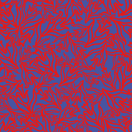 Vector Blue and red Turkish Tulips Texture background patternのイラスト素材