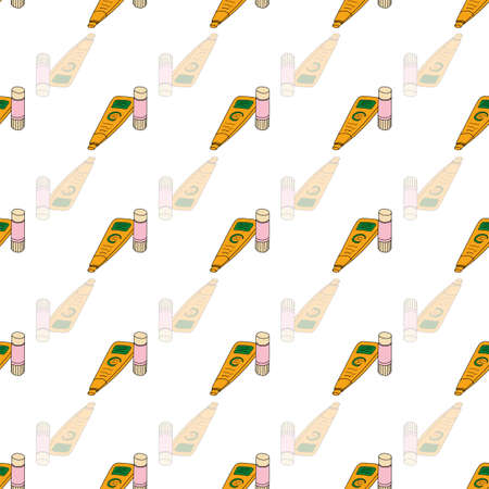 Vector White liquid glue for kids background pattern. Surface pattern design
