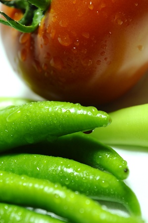peppers tomatoの写真素材