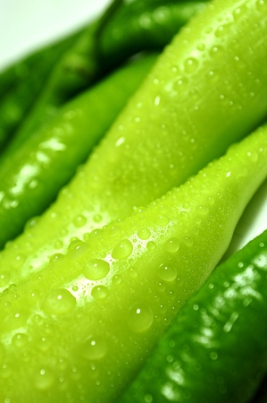 peppers with water dropsの写真素材