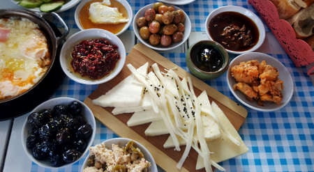Traditional Turkish breakfastの写真素材