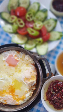 Traditional Turkish breakfastの写真素材