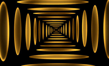 Abstract tunnel lightsの写真素材