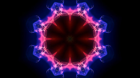 Abstract kaleidoscope background. Beautiful multicolor kaleidoscope texture. Unique kaleidoscope...