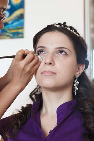 Make-up of young bride for the weddingの写真素材