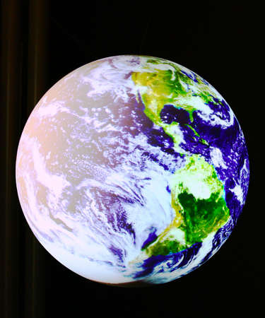 Planet Earth on black background