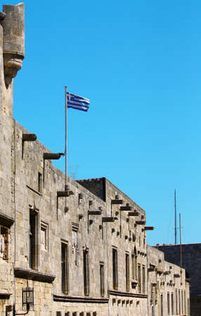 Greece. Rhodos island. Old Rhodos town. Street of the Knights (Now Embassy street) の写真素材